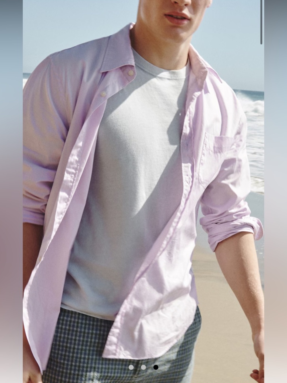 J.Crew Light Purple Classic Button-Up Shirt